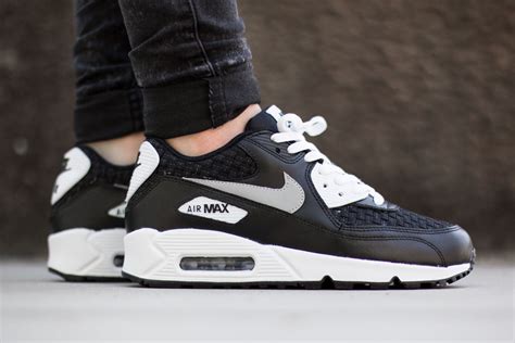 Nike Air Max 90 Premium Mesh White Black - Sneaker Bar Detroit