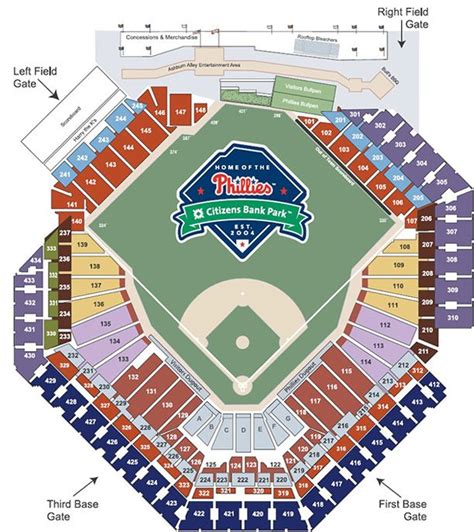 Season Ticket Seating Chart | Phillies, Philadelphia phillies, Braves tickets