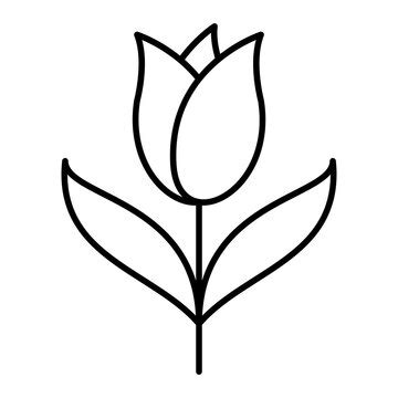 Tulip Clip Art Outline