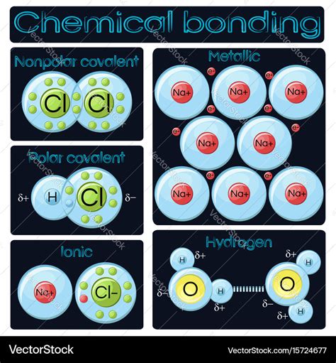 Chemical Bonds Infographic Diagram Showing Types Bonding, 55% OFF