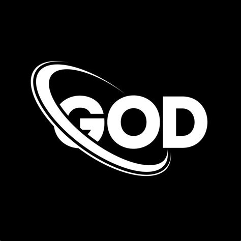 GOD logo. GOD letter. GOD letter logo design. Initials GOD logo linked with circle and uppercase ...