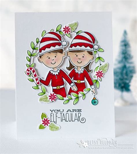 Elf Sentiments Mini Stamp Set: Papertrey Ink Clear Stamps Dies Paper ...