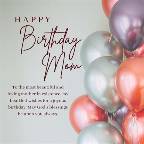 Cute Birthday Messages For Mom