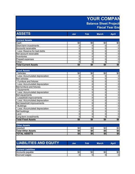 Balance Sheet_Monthly Template | by Business-in-a-Box™