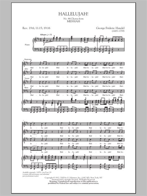 George Frideric Handel - Hallelujah Chorus sheet music