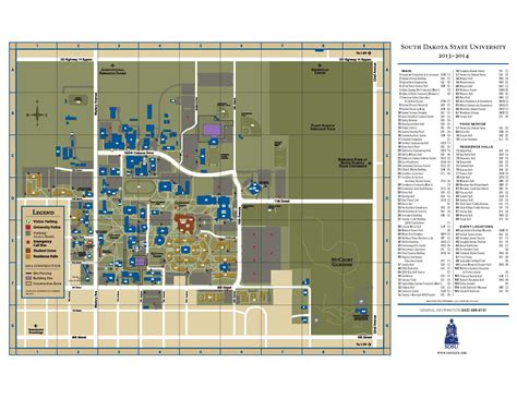 South Dakota State University Campus Map – Map Of The World