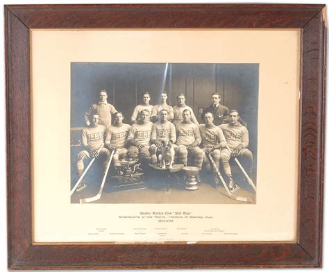 Quebec Bulldogs Team photo 1913 Stanley Cup & O'Brien Cup Champions | HockeyGods