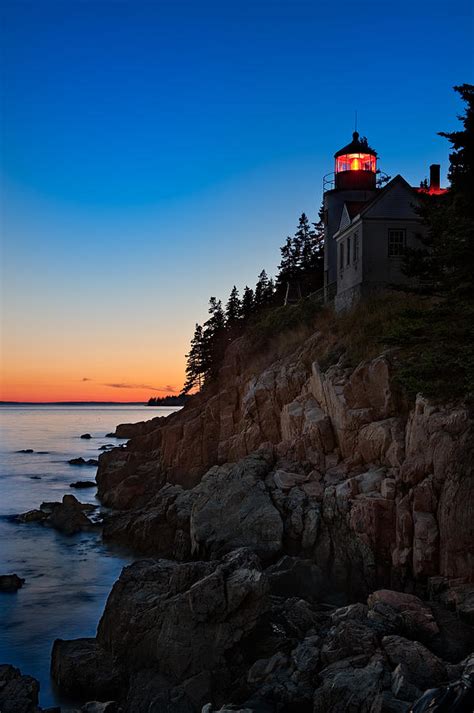 Bass Harbor Lighthouse Maine Photograph by Steve Gadomski