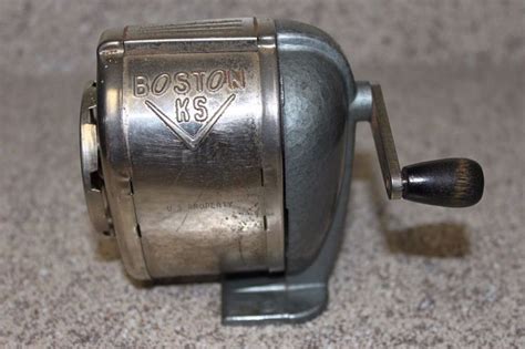 VINTAGE BOSTON KS PENCIL SHARPENER NO. 1031 HUNT MANUAL ROTARY 8 POSITION | Pencil sharpener ...