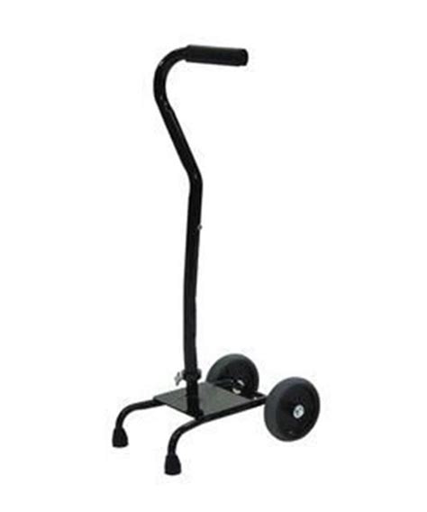 Quad Walking Cane, with Wheels, Right, 600 lb Capacity, Black ...