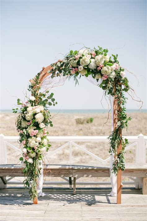 Carolina Yacht Club Wedding by Britt Croft - Southern Weddings | Arch decoration wedding ...