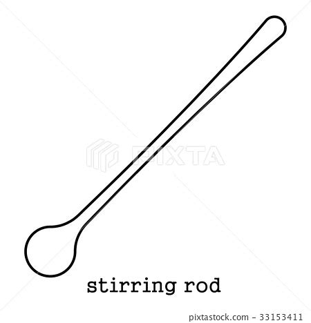 Stirring rod icon outline - Stock Illustration [33153411] - PIXTA