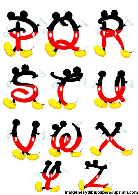 letras para imprimir de mickey mouse Mickey Mouse Clubhouse, Mickey ...