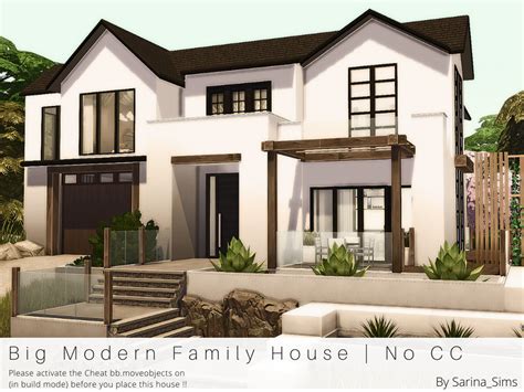 The Sims Resource - Big Modern Family House - No CC