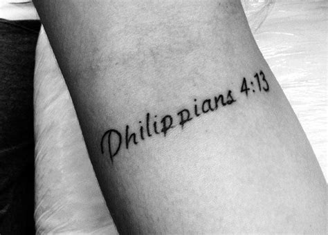 40 Philippians 4:13 Tattoo Designs For Men - Bible Verse Ideas