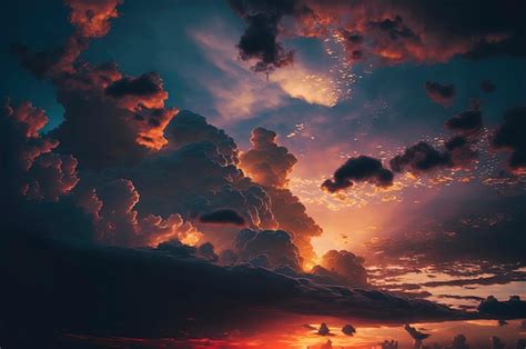 Premium Photo | Amazing sunset sky photography