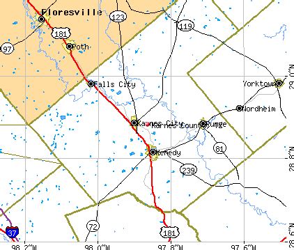 Texas Map Karnes County