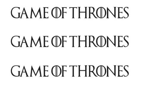 Game of Thrones Font Download - Graphic Design Fonts