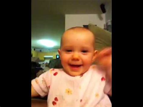 Cute baby girl saying Hi - YouTube