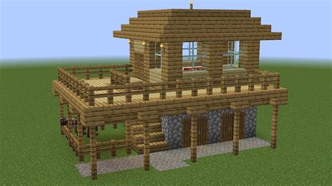 Minecraft - How to build a beginner survival house (easy) - YouTube