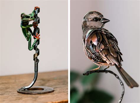 Expressive Wildlife Portraits are Captured in Elegant Scrap Metal ...