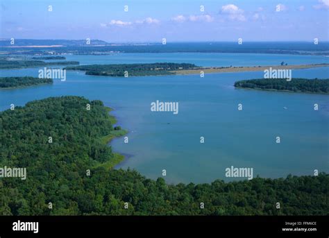 France, Meuse (55), Madine lake (aerial view Stock Photo - Alamy