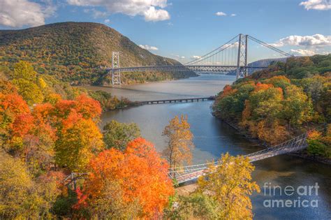 Hudson River and Bridges Photograph by Clarence Holmes - Fine Art America