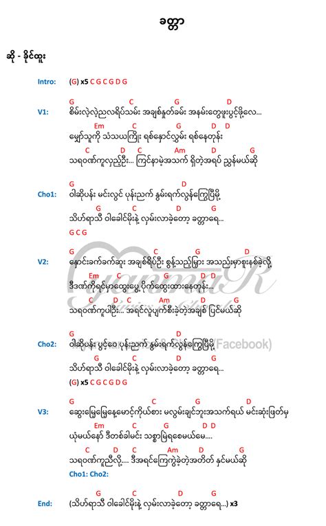 Myanmar Lyrics | Guitar chords and lyrics, Song lyrics and chords ...