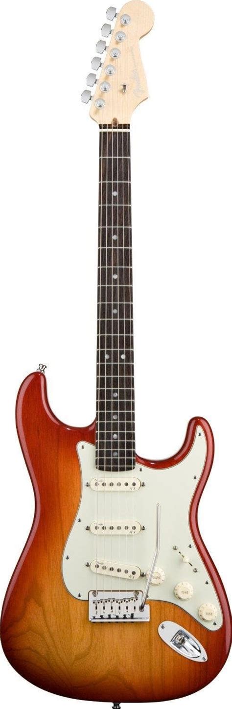 Amazon.com: Fender American Deluxe Stratocaster, Rosewood Fretboard - Aged Cherry Sunburst ...