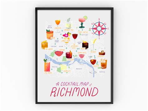 Map Illustration of Richmond, Virginia :: Behance