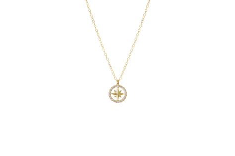 14K Yellow Gold & Diamond Compass Rose Necklace – Tory’s Jewelry