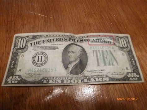 1934 Series $10 Dollar Bill