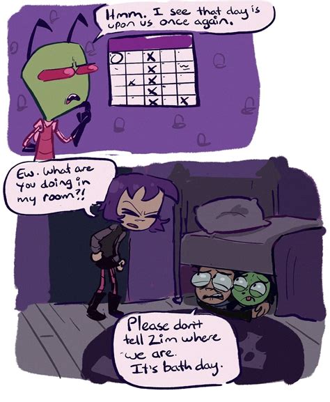 Publicly Shamed for ZADR Crimes — Meanwhile on Gir’s... | Invader zim characters, Invader zim ...