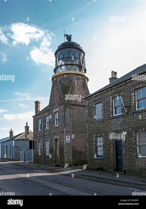 Granton Lighthouse on West Harbour road in Granton Edinburgh Scotland Stock Photo - Alamy