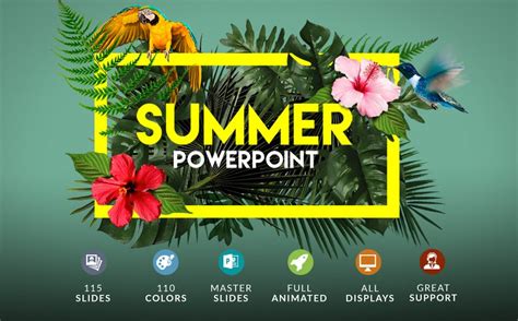 Summer | Powerpoint + Bonus PowerPoint Template #63396