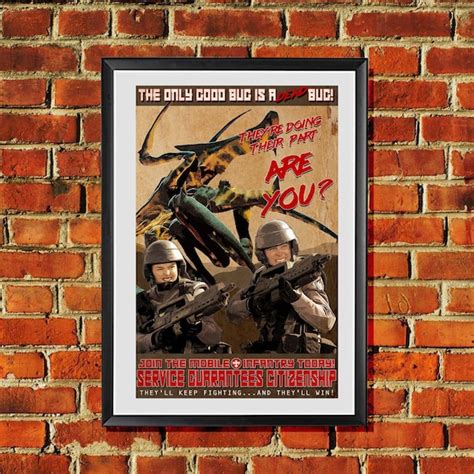 Starship Troopers Original Artwork Propaganda Poster Art Print - Etsy