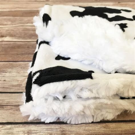 Infant Baby Blanket Cow Print Baby Blanket Farm Nursery | Etsy