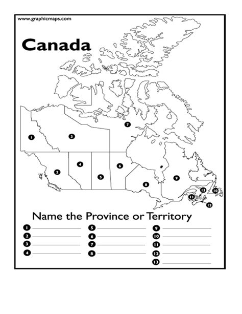 Canadian Geography Worksheets Pdf - Tuts Projection