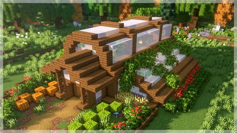 Minecraft: Beautiful Little Greenhouse Tutorial - YouTube