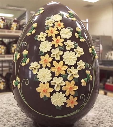 Beautiful Giant Chocolate Easter Egg