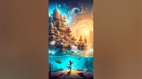 Dwarka nagari underwater status #radhakrishna #shorts #viral 🙏🙏🙏 - YouTube