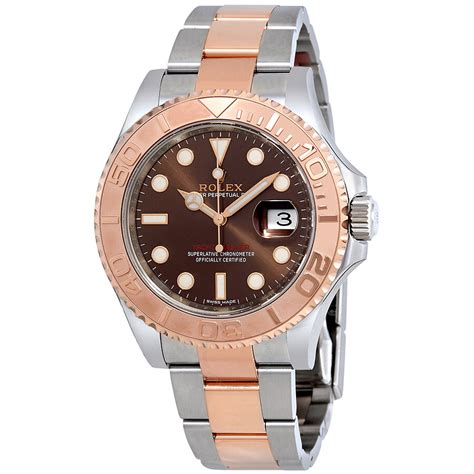 Rolex Yacht-Master Chocolate Dial Steel and 18K Everose Gold Oyster Men's Watch 116621CHSO ...