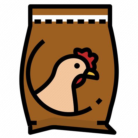 Animal, chicken, farm, feed, feeding, food icon - Download on Iconfinder