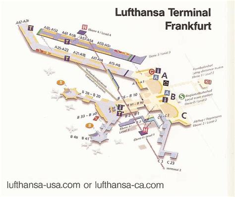 Lufthansa Frankfurt Airport (FRA) terminal location map - … | Flickr