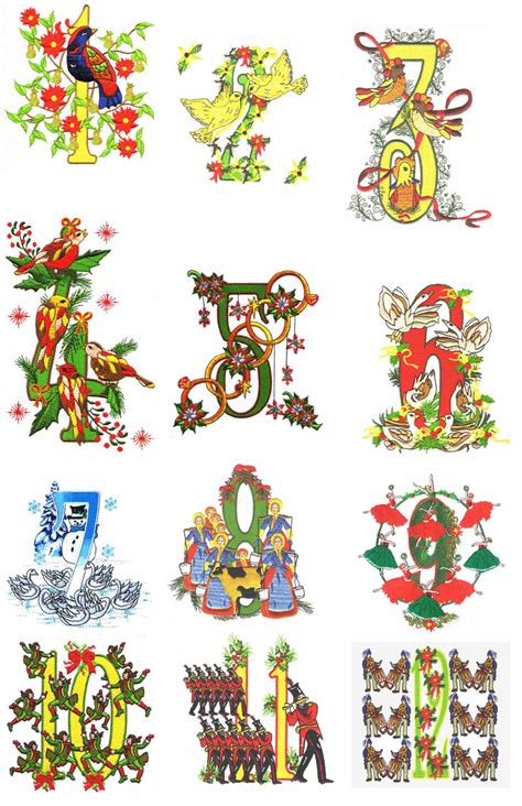 the 12 days of christmas clipart - Clipground