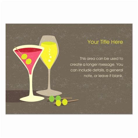 Cocktail Party Invitation Template Awesome Cocktail Party Invitations ...