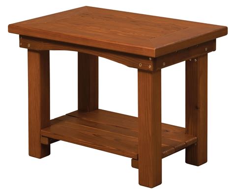 Cedar Wood Small End Table from DutchCrafters Amish Furniture