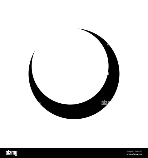 Moon vector icon. Black moon icon. Celestial crescent isolated elements Stock Vector Image & Art ...