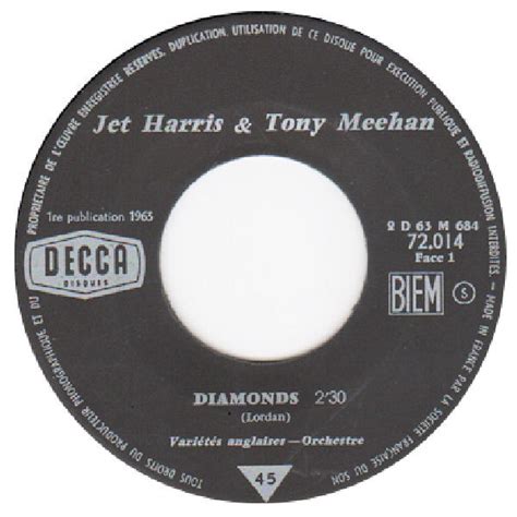 Jet Harris & Tony Meehan* - Diamonds (1963, Vinyl) | Discogs