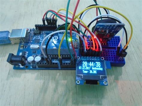 Arduino OLED Temperature Display with Real Time Clock - Arduino Project Hub